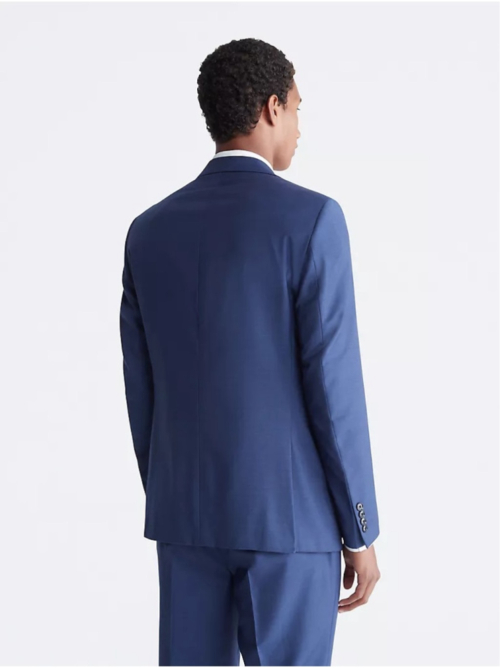 NWT Calvin Klein Slim Fit Dark Blue Two-Piece Suit - Picture 2 of 16